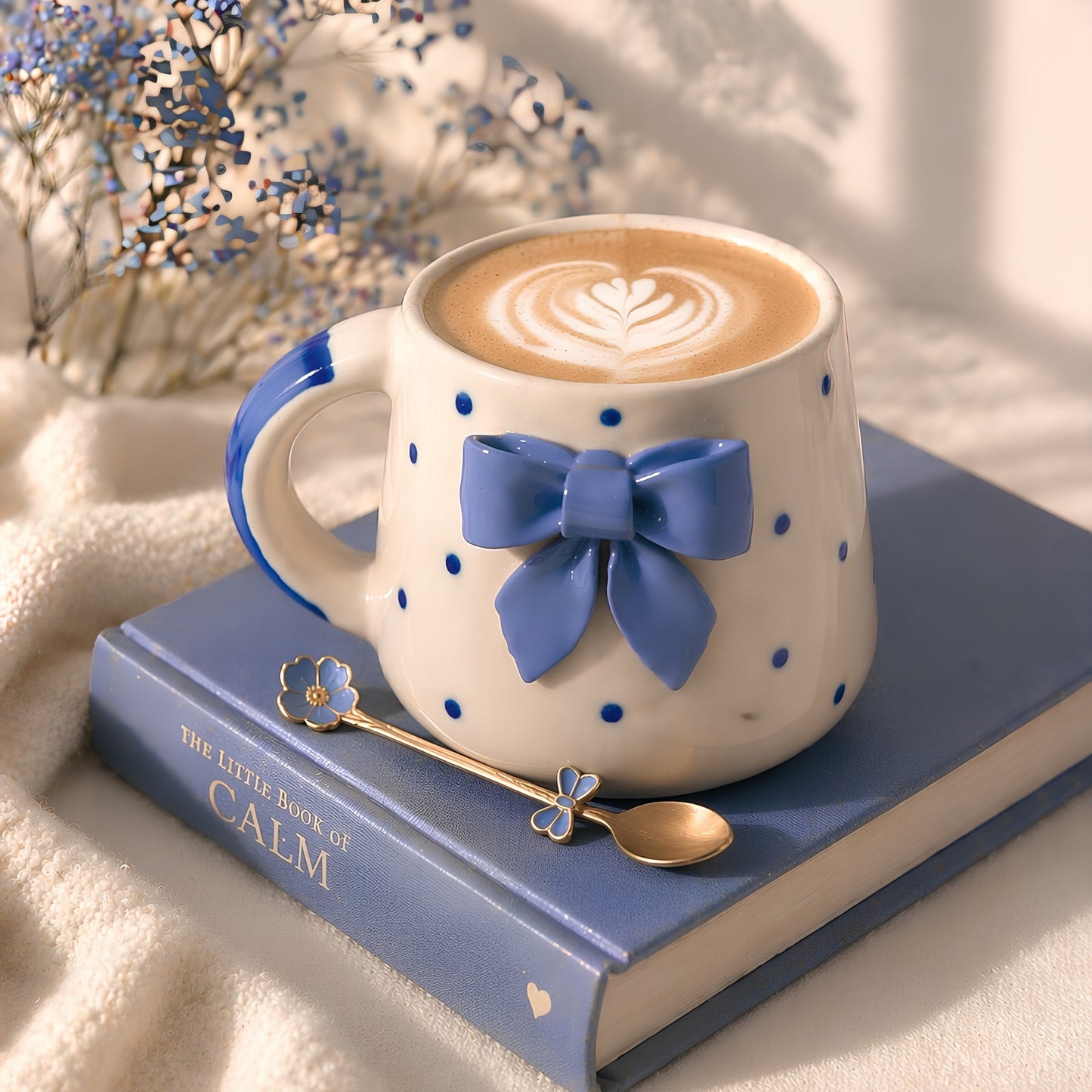 Blue Bow Mug