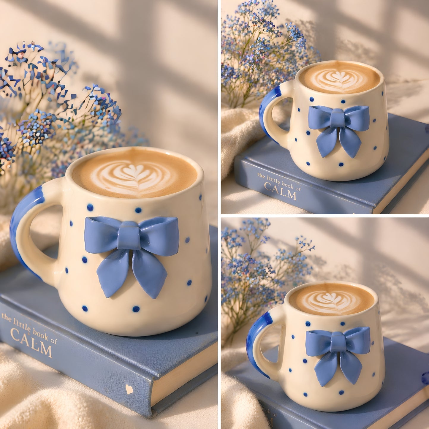 Blue Bow Mug