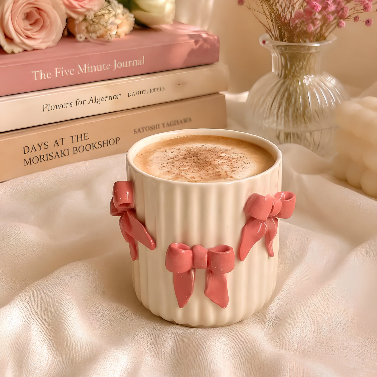 Pink Bow Glass
