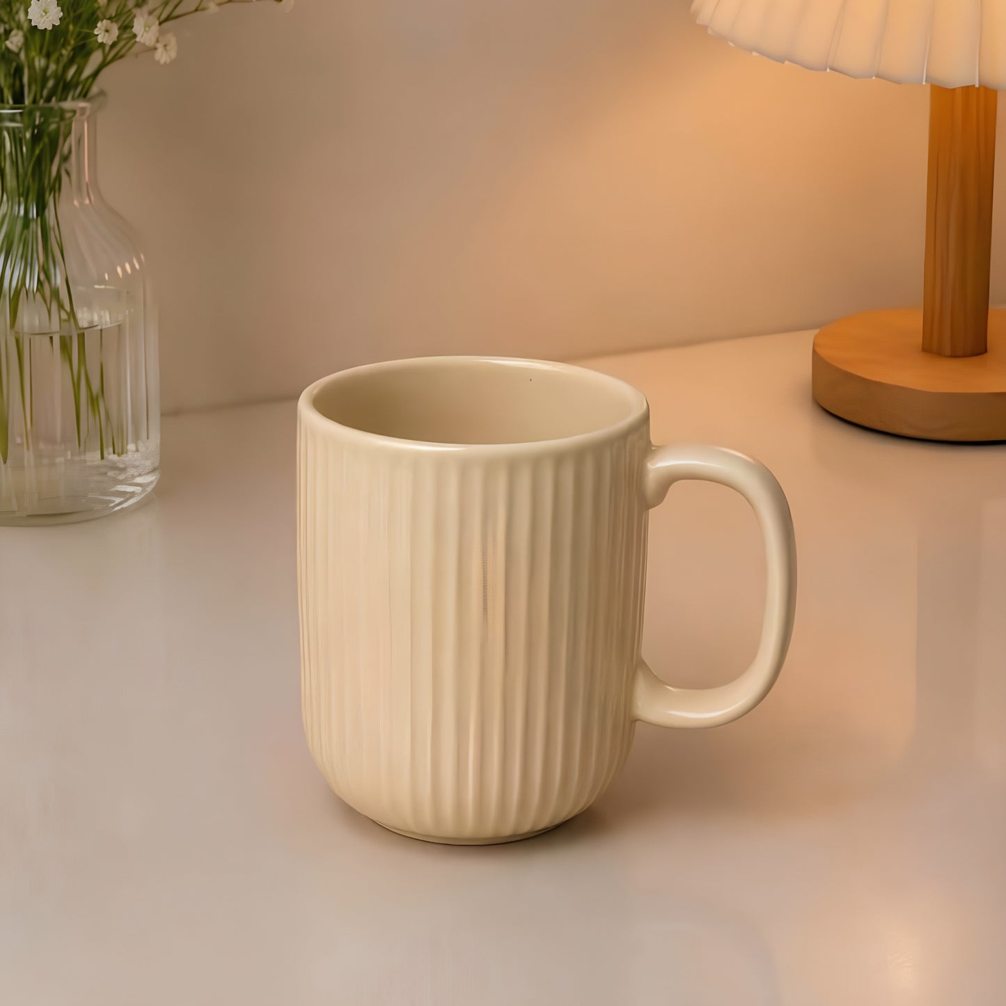 Ribbed Coffee Mug Set