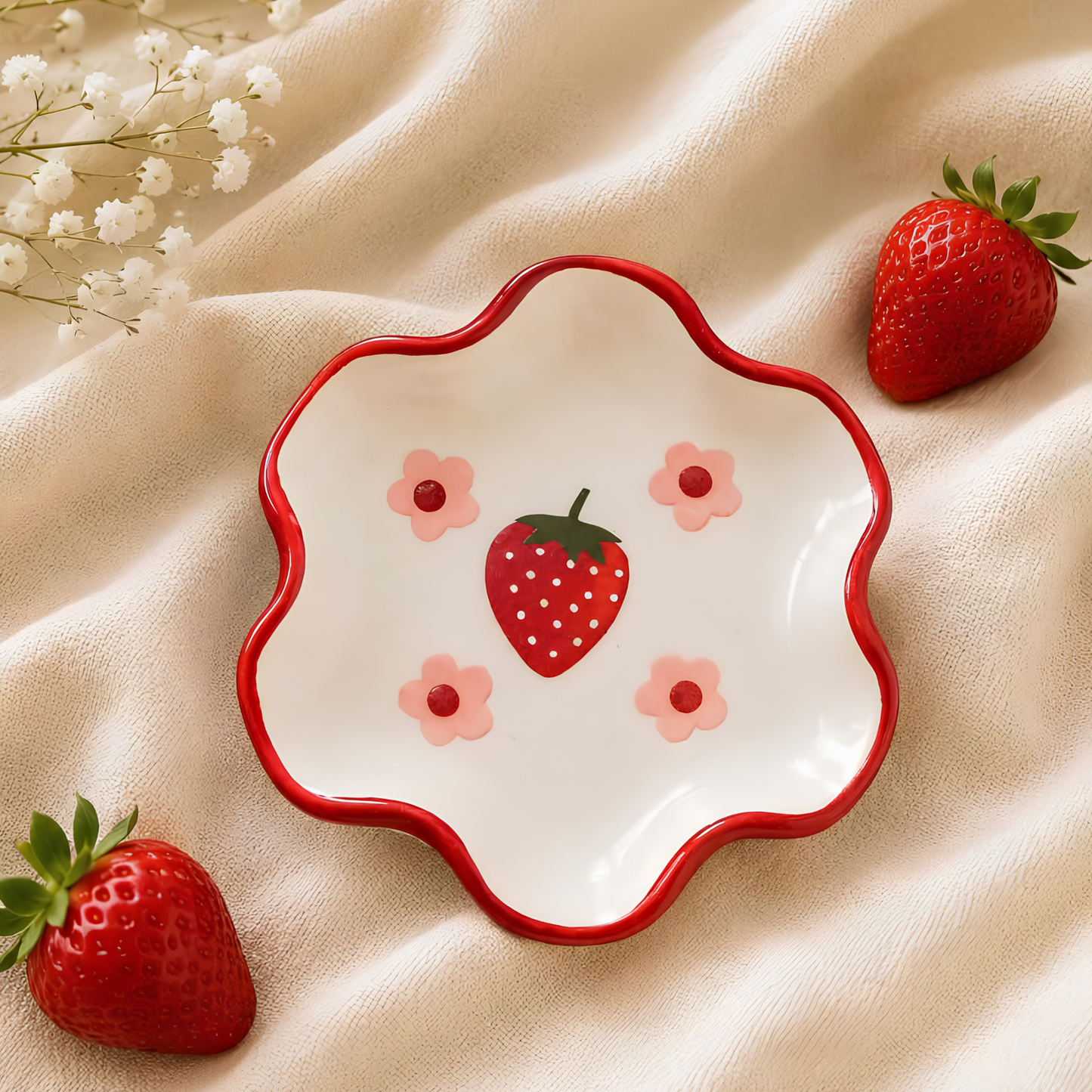 Strawberry Blossom Cup & Saucer
